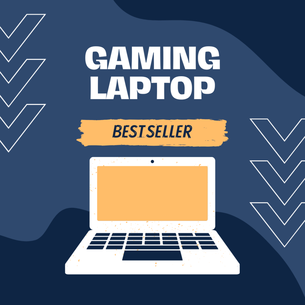 blue best seller laptop instagram post