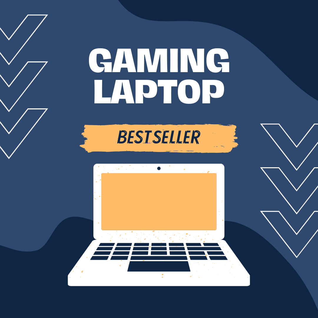 blue best seller laptop instagram post